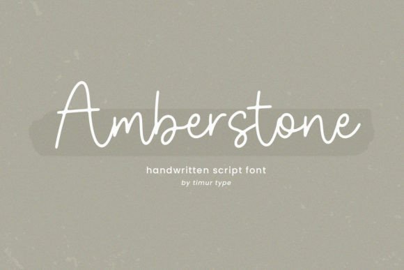 Amberstone: A Handwritten Font That Builds Trust