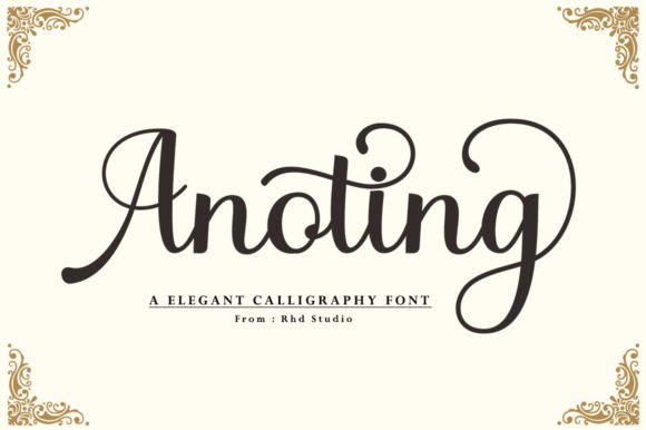 Anoting: A Standout Script Font for Handmade Creators