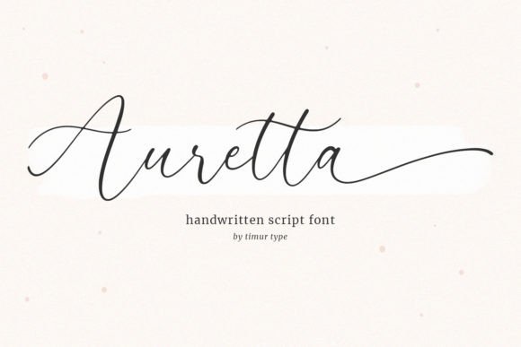Auretta: A Warm, Modern Handwritten Font for Makers