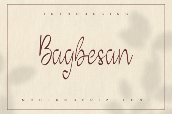 Bagbesan: A Handwritten Font That Makes Your Brand Feel Human