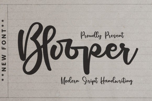 Blooper: A Handwritten Font That Elevates Digital Branding