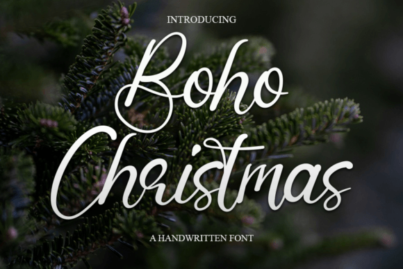 Boho Christmas: A Warm, Handwritten Font for Small Business Branding