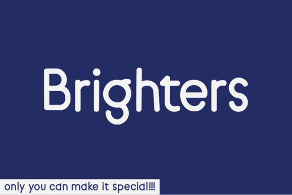 Brighters: A Natural Handwritten Font for Digital Branding