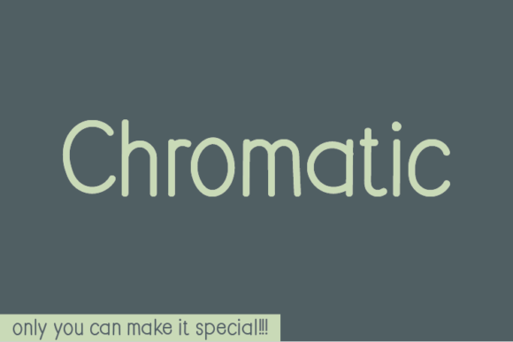 Chromatic: A Natural Handwritten Font That Feels Human