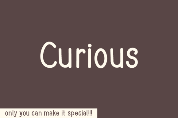 Curious: A Natural Handwritten Font for Editorial Design