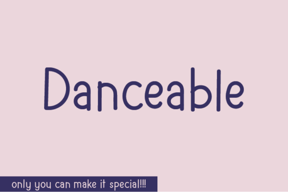Danceable: A Natural Handwritten Font for Real Business Branding
