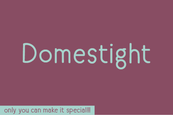 Domestight: A Handwritten Font That Feels Like a Thoughtful Pause