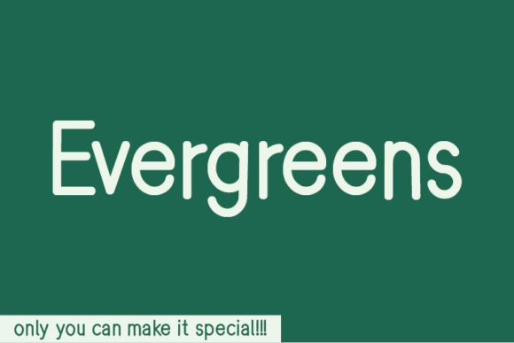 Evergreens: A Natural Handwritten Font for Authentic Branding