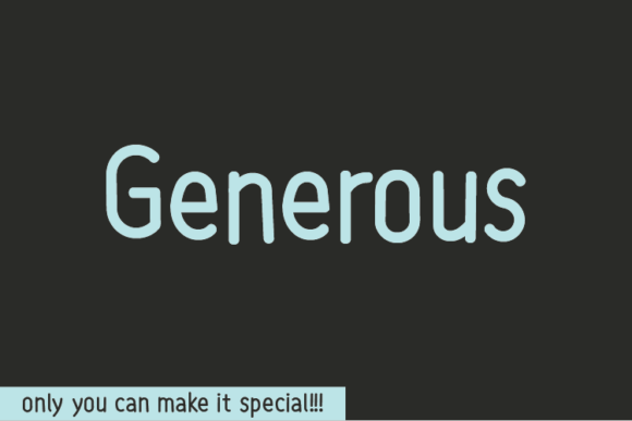 Generous: A Handwritten Font That Feels Like a Thoughtful Pause