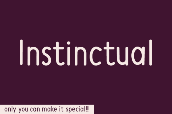 Instinctual: A Natural Handwritten Font for Editorial Design
