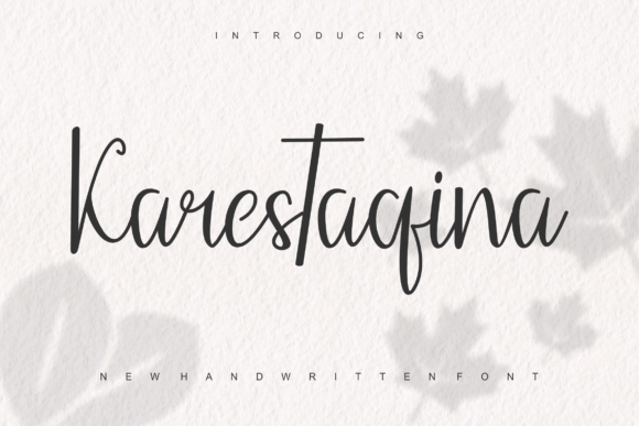 Karestaqina: An Elegant Script Font for Distinctive Branding