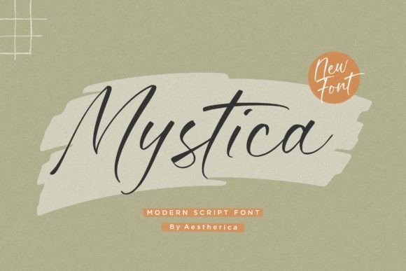 Mystica: A Thoughtful Script Font for Branding Moments
