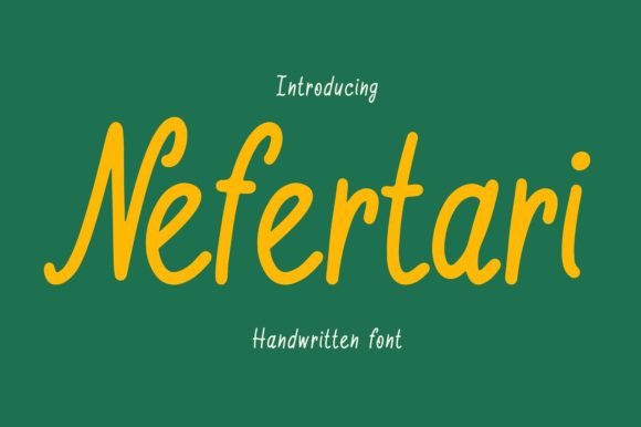 Nefertari: A Handwritten Font That Makes Your Brand Feel Human