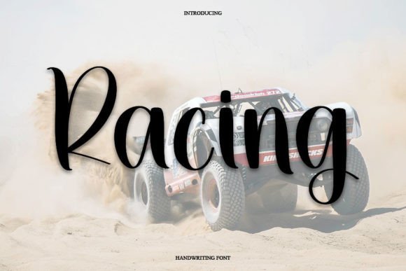 Racing Font: A Friendly Handwritten Typeface for Digital Design