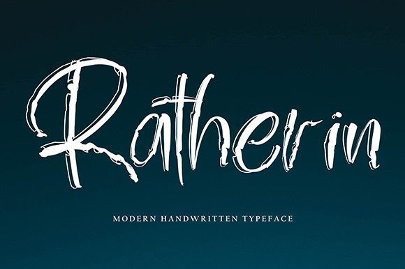 Ratherin: A Handwritten Font That Elevates Digital Branding