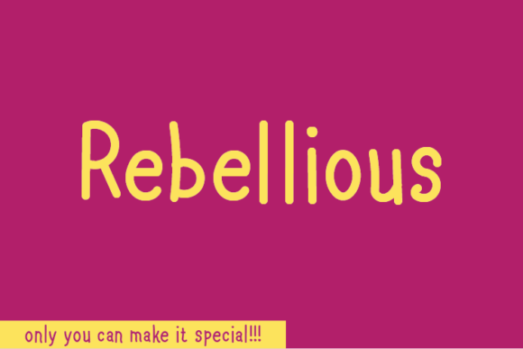 Rebellious: A Handwritten Font That Makes Your Brand Feel Human