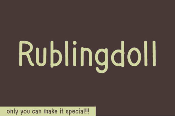 Rublingdoll: A Handwritten Font That Feels Like a Quiet Conversation