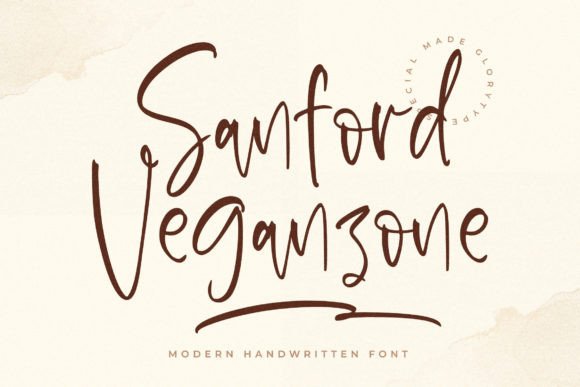 Sanford Veganzone: A Handwritten Font That Feels Like a Thoughtful Signature