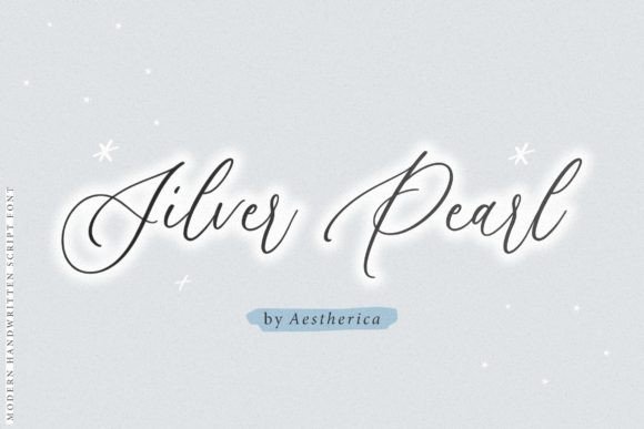 Silver Pearl: A Refined Script Font for Editorial Design