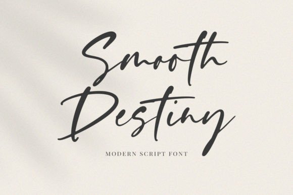 Smooth Destiny: A Handwritten Script Font for Digital Warmth