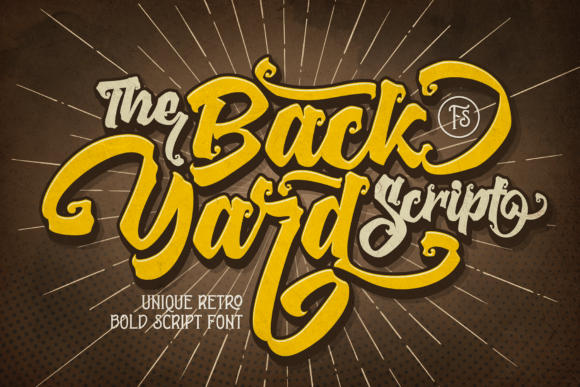 The Backyard: A Bold Retro Script Font for Digital Branding