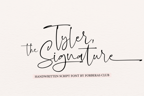 Tyler the Signature: A Timeless Handwritten Font for Crafters