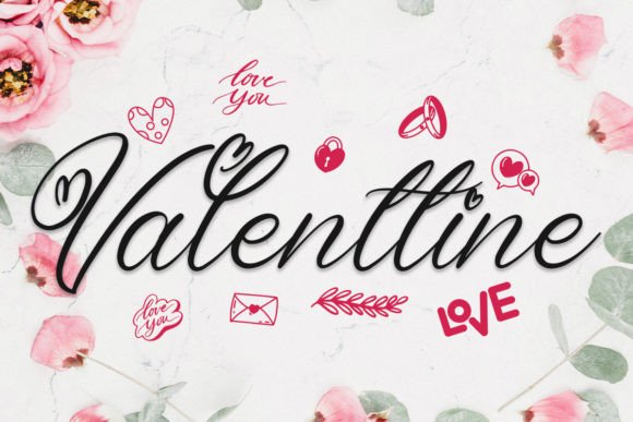 Valenttine: A Playful Script Font with Heartfelt Accents